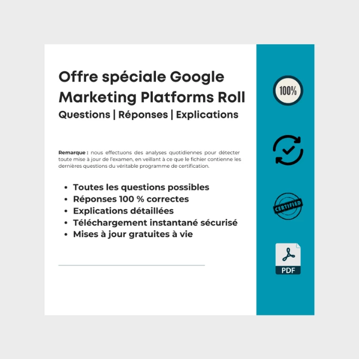 Offre spéciale Google Marketing Platforms Roll